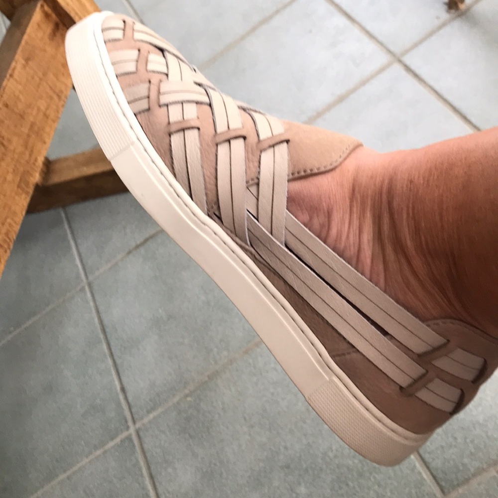 Never worn Frye slip on shoes